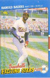 1988 Fleer Exciting Stars Baseball Cards       001      Harold Baines